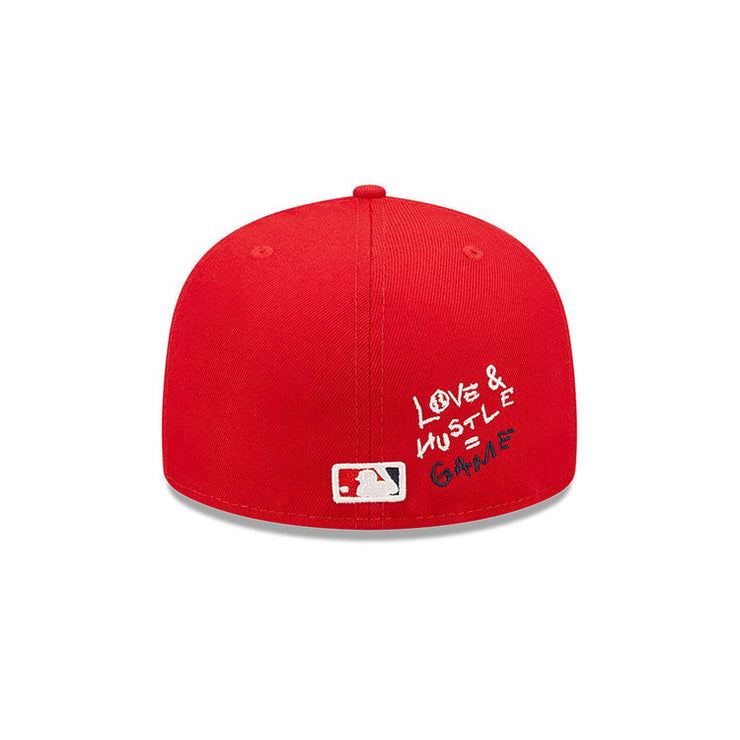 WASHINGTON MLB TEAM HEART RED 59FIFTY FITTED CAP