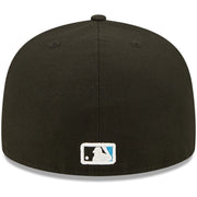 MIAMI MARLINS Men's New Era Black Miami Marlins Identity 59FIFTY Fitted Hat