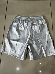 HELLSTAR Leather Shorts “Grey”