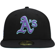 Athletics New Era Black 40th Anniversary Black Light 59FIFTY Fitted Hat
