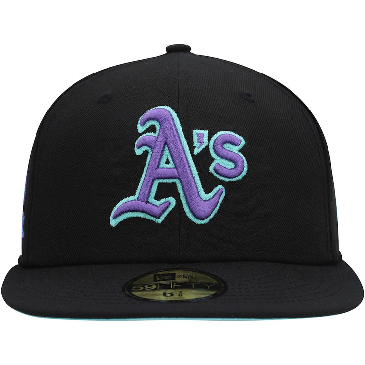 Athletics New Era Black 40th Anniversary Black Light 59FIFTY Fitted Hat