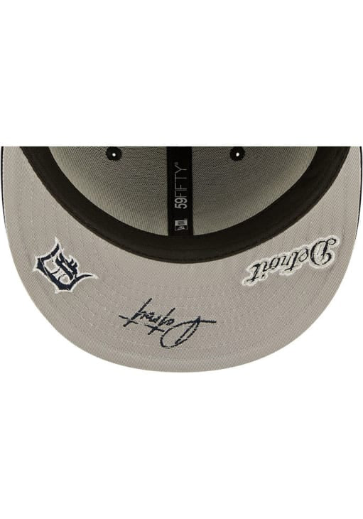 NEW ERA DETROIT TIGERS MENS NAVY BLUE IDENTITY 59FIFTY FITTED HAT