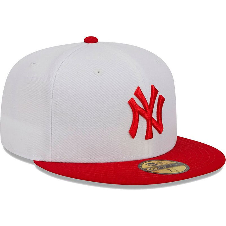 New Era White/Red New York Yankees Optic 59FIFTY Fitted Hat