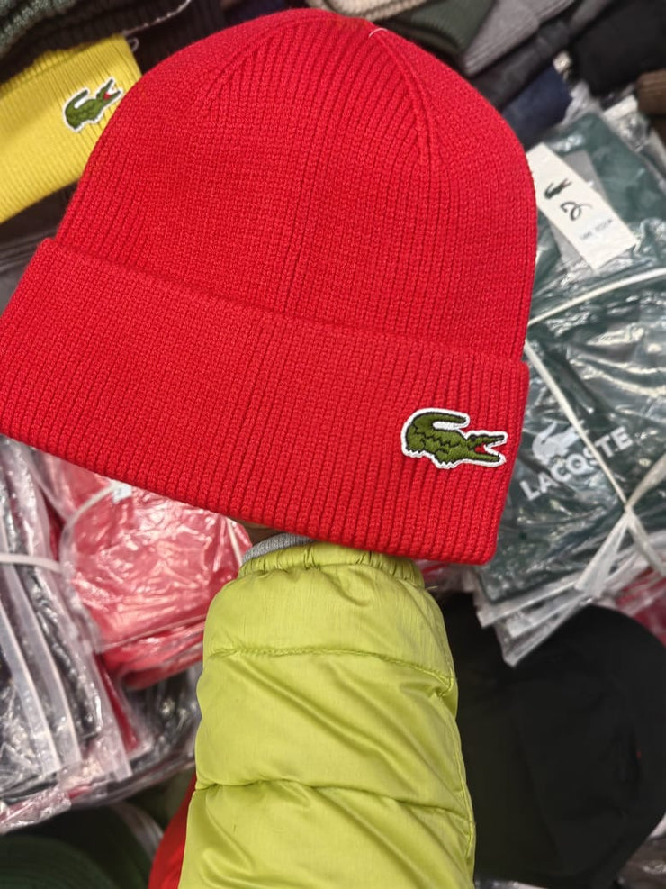 LACOSTE COTTON BEANIE