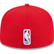 NEW ERA FLAT BRIM 59FIFTY DRAFT EDITION 2023 CHICAGO BULLS NBA RED FITTED CAP