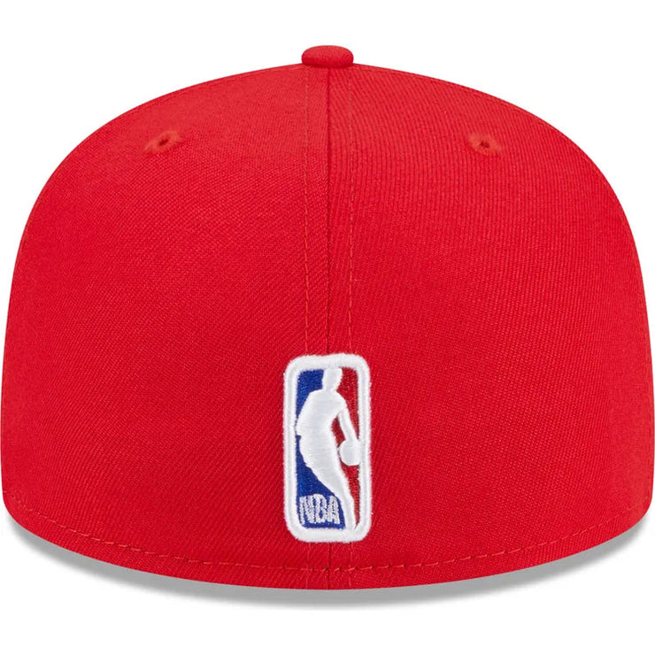 NEW ERA FLAT BRIM 59FIFTY DRAFT EDITION 2023 CHICAGO BULLS NBA RED FITTED CAP
