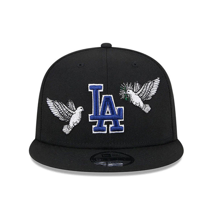 BLACK NEW YORK YANKEES GREEN BOTTOM PEACE NEW ERA 9FIFTY SNAPBACK