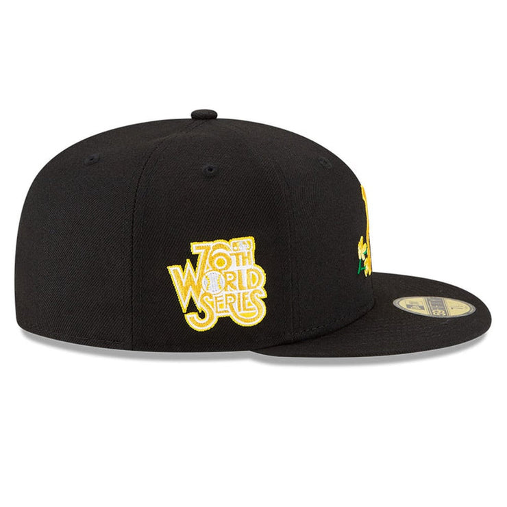 PITTSBURGH PIRATES MLB SIDE PATCH BLOOM BLACK 59FIFTY FITTED CAP