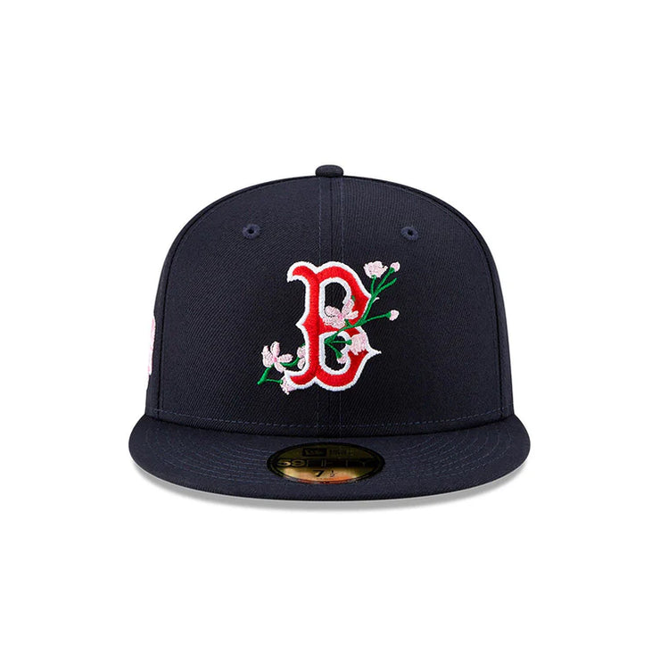 BOSTON RED SOX 59FIFTY MLB AC PERF NAVY BLOOM CAP