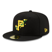 PITTSBURGH PIRATES MLB SIDE PATCH BLOOM BLACK 59FIFTY FITTED CAP