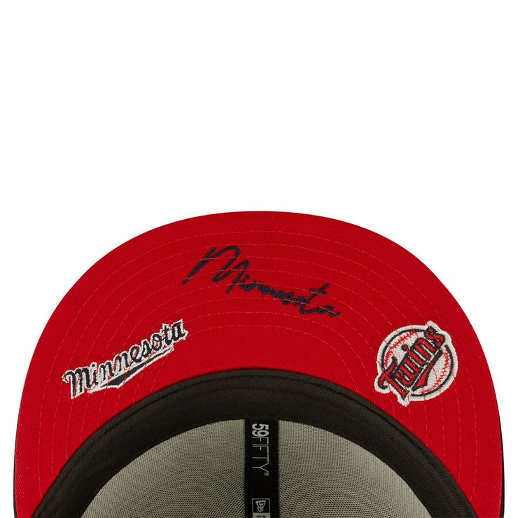 Minnesota Twins New Era Navy Identity 59FIFTY Fitted Hat