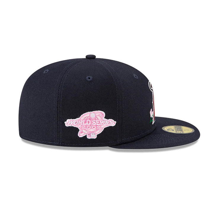 LA SIDE PATCH BLOOM NAVY 59FIFTY