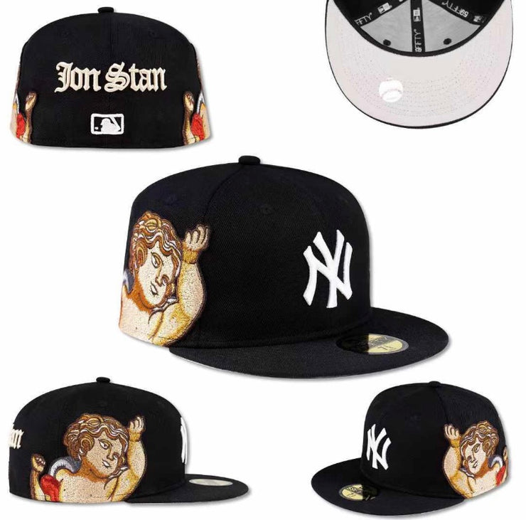 MLB New Era Black NY x Jon Stan Fitted Cap