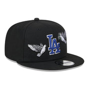 BLACK NEW YORK YANKEES GREEN BOTTOM PEACE NEW ERA 9FIFTY SNAPBACK