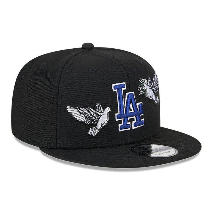 BLACK NEW YORK YANKEES GREEN BOTTOM PEACE NEW ERA 9FIFTY SNAPBACK