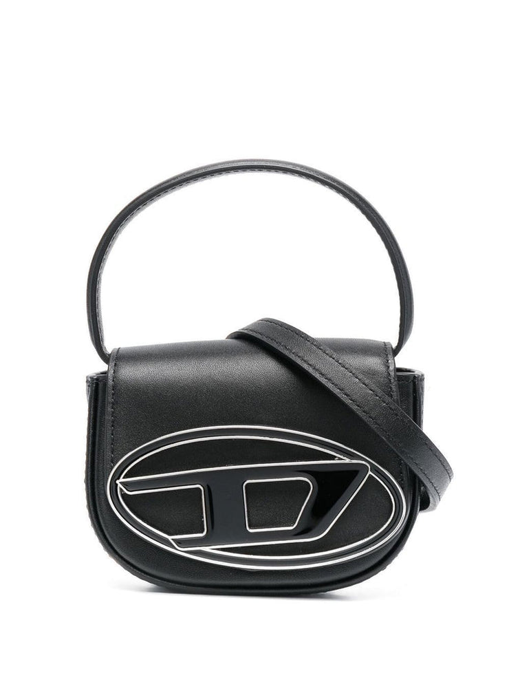 Diesel 1DR leather shoulder bag “Black”