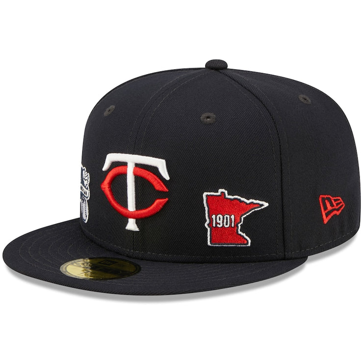 Minnesota Twins New Era Navy Identity 59FIFTY Fitted Hat