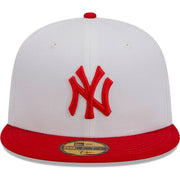 New Era White/Red New York Yankees Optic 59FIFTY Fitted Hat