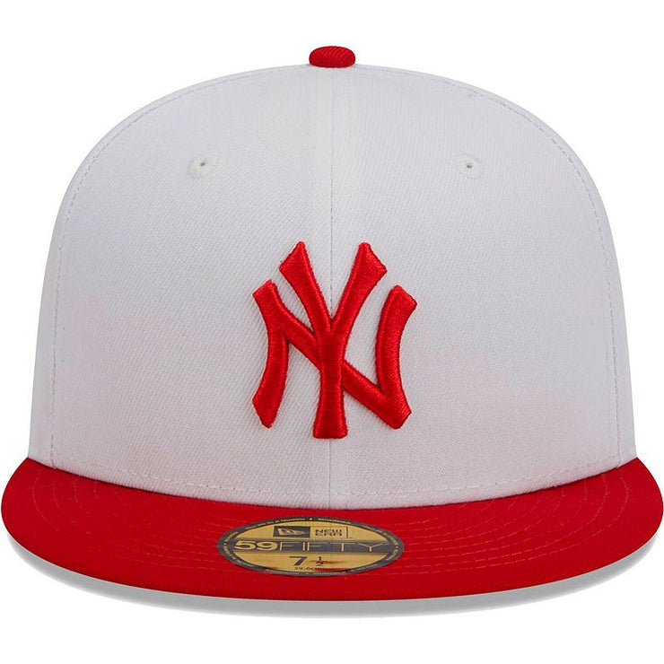 New Era White/Red New York Yankees Optic 59FIFTY Fitted Hat