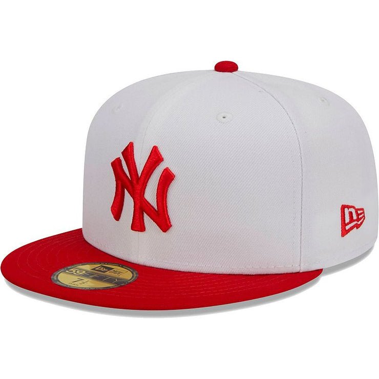 New Era White/Red New York Yankees Optic 59FIFTY Fitted Hat