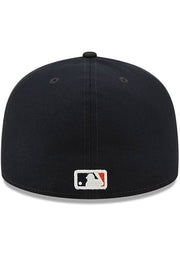 NEW ERA DETROIT TIGERS MENS NAVY BLUE IDENTITY 59FIFTY FITTED HAT