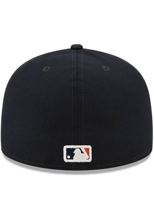 NEW ERA DETROIT TIGERS MENS NAVY BLUE IDENTITY 59FIFTY FITTED HAT