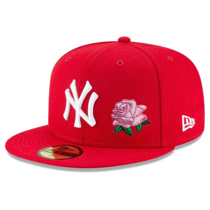 NEW YORK YANKEES WITH ROSES 59FIFTY MLB